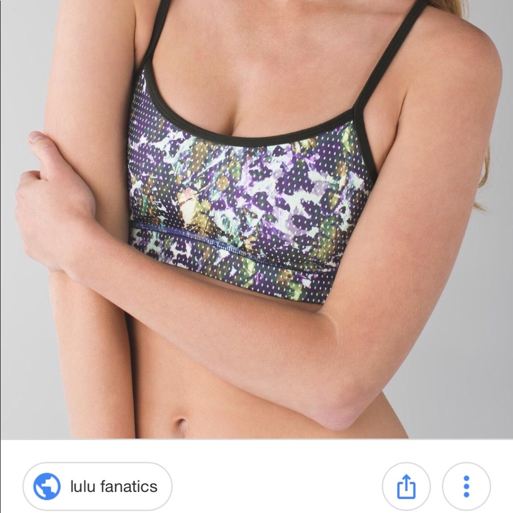 NWT lululemon Flow Y Gator Green bra size 10